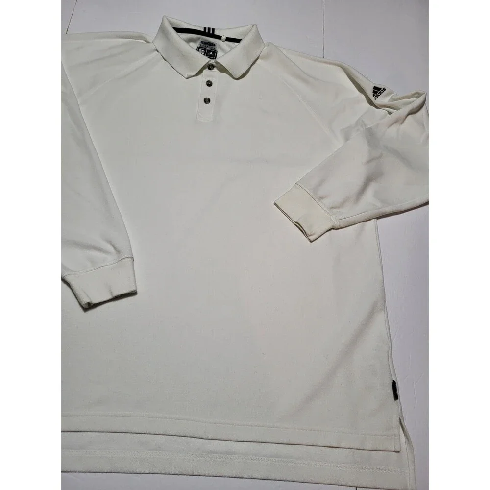 (#L3) Adidas Climalite Stretch Long Sleeve SIZE MEN'S 2XL WHITE